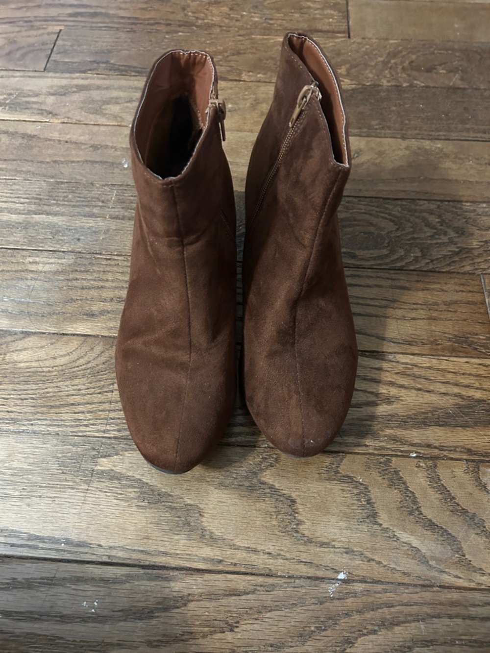 Women's Brown Suede Ankle Boots